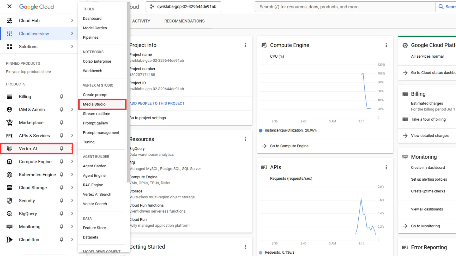 AI image generator dashboard showing performance and AI-powered image tools