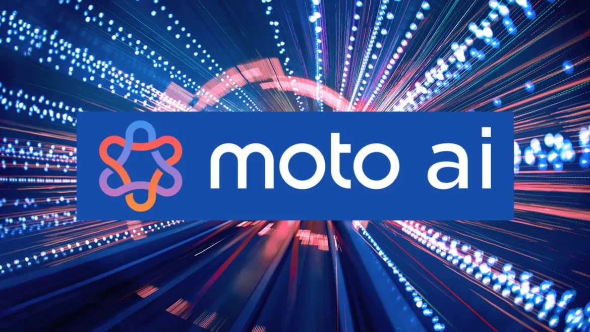 Motorola AI app showcasing Moto AI services and intelligent features
