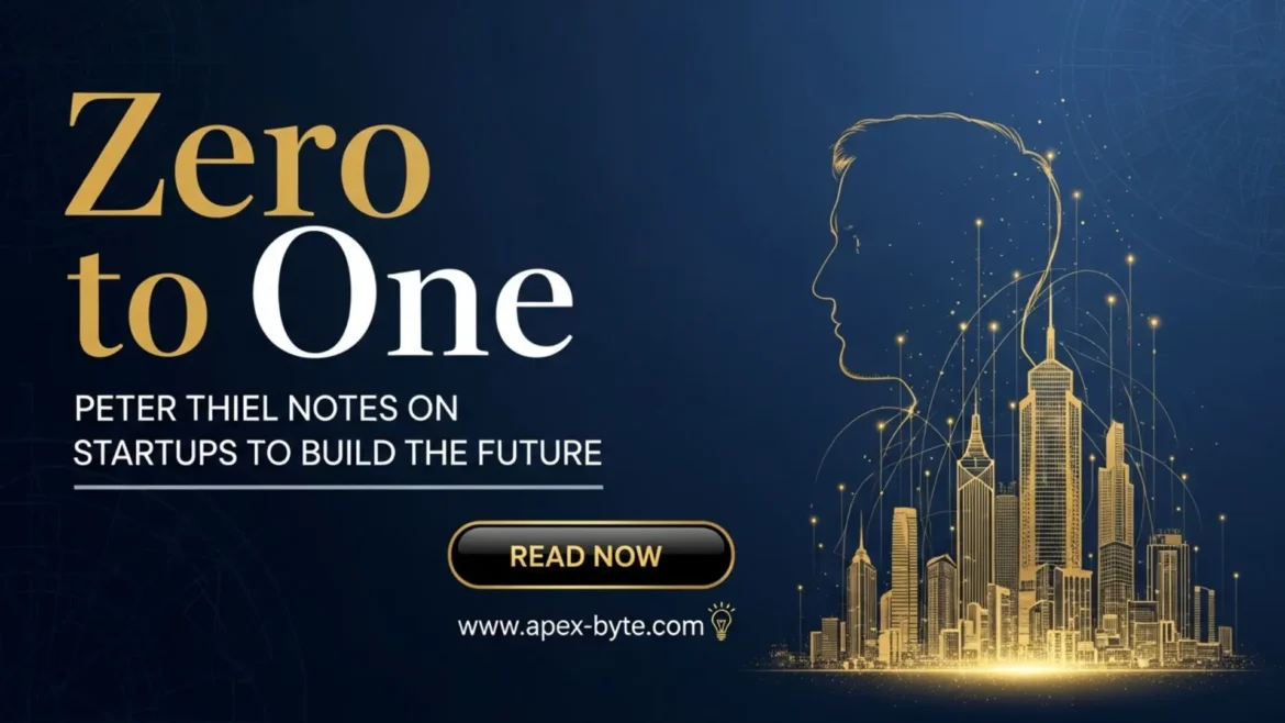 Zero to One by Peter Thiel book summary on startups building the future